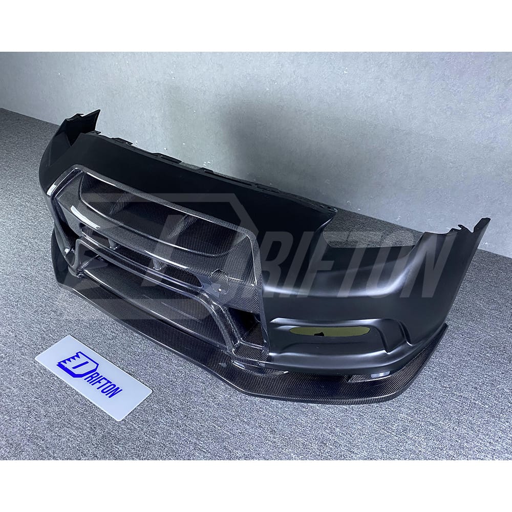 Varis MY13 Style Half Carbon Fiber Front Bumper For Nissan R35 GTR 2008-2016