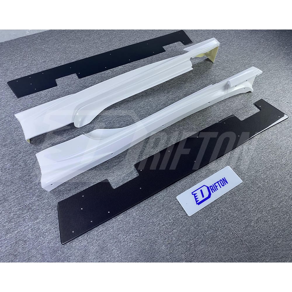 Varis Style Half Carbon Fiber Side Skirt With Underboard For NIissan 370Z Z34 2008-2019