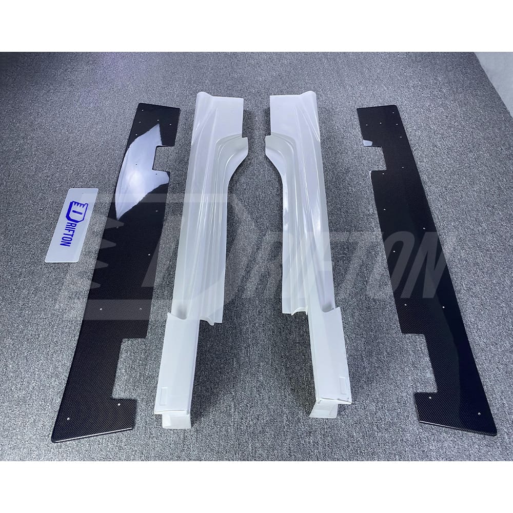 Varis Style Half Carbon Fiber Side Skirt With Underboard For NIissan 370Z Z34 2008-2019