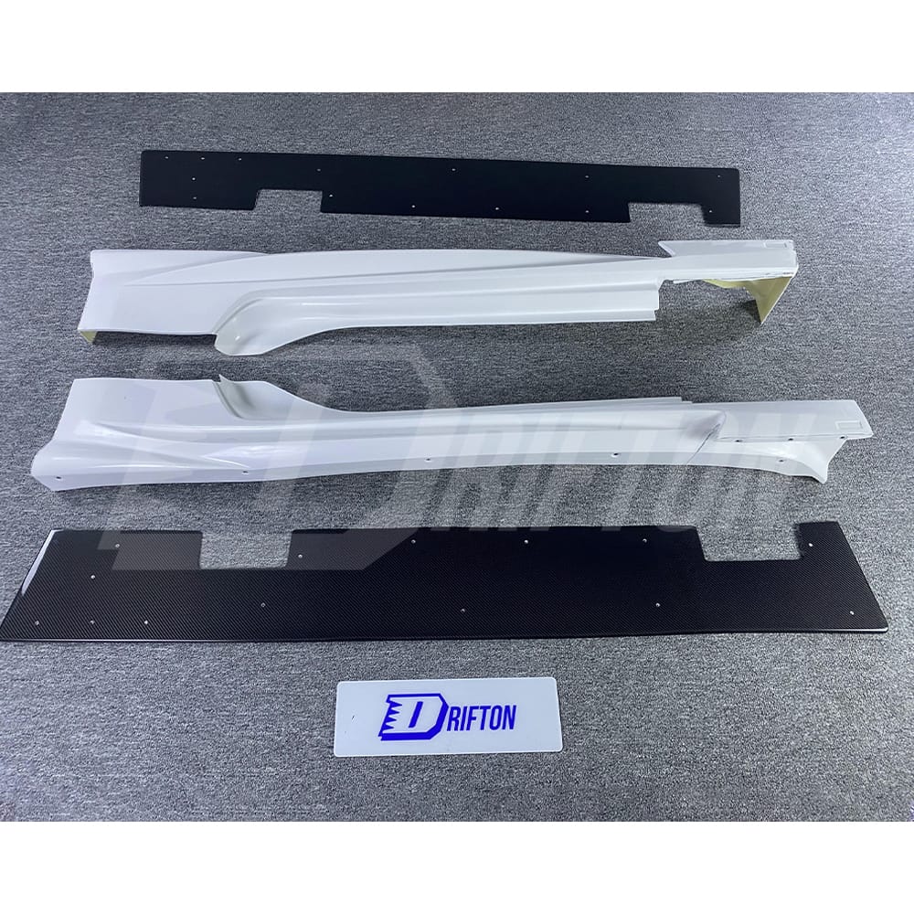Varis Style Half Carbon Fiber Side Skirt With Underboard For NIissan 370Z Z34 2008-2019