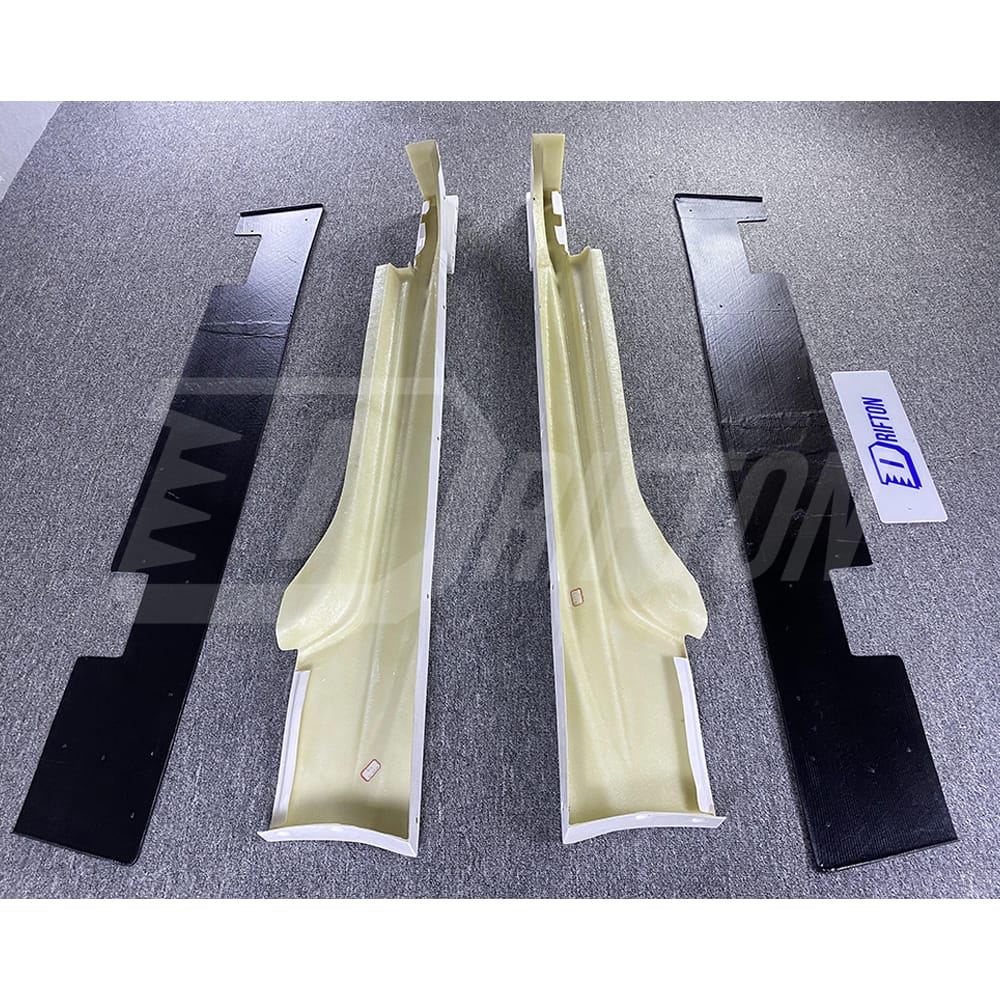 Varis Style Half Carbon Fiber Side Skirt With Underboard For NIissan 370Z Z34 2008-2019