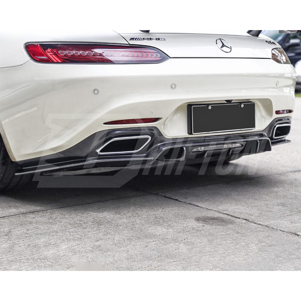 Paktechz V2 Style Carbon Fiber Front Lip For Mercedes-Benz AMG GT GTS 2015-2016