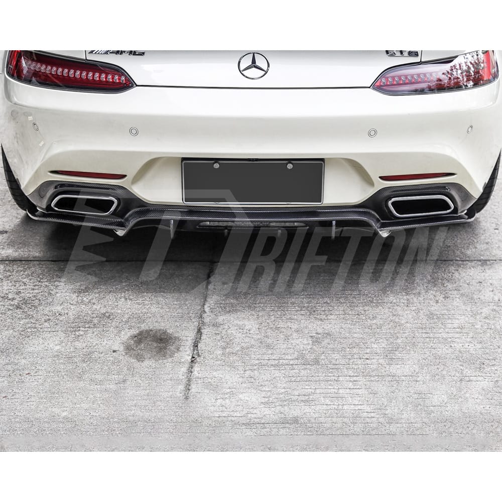 Paktechz V2 Style Carbon Fiber Front Lip For Mercedes-Benz AMG GT GTS 2015-2016