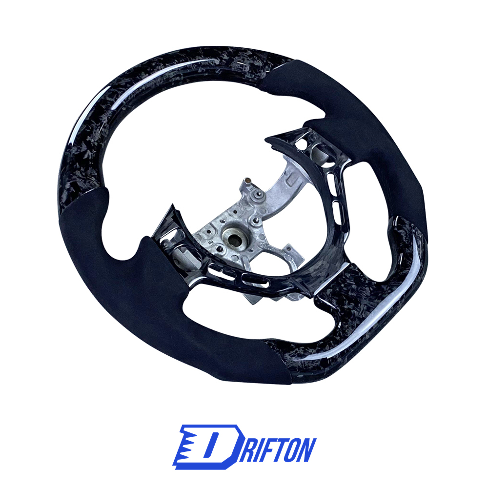 Customzie Forged Carbon Fiber Alcantara Steering Wheel With Center Trim Cover For Nissan R35 GTR 2008-2016
