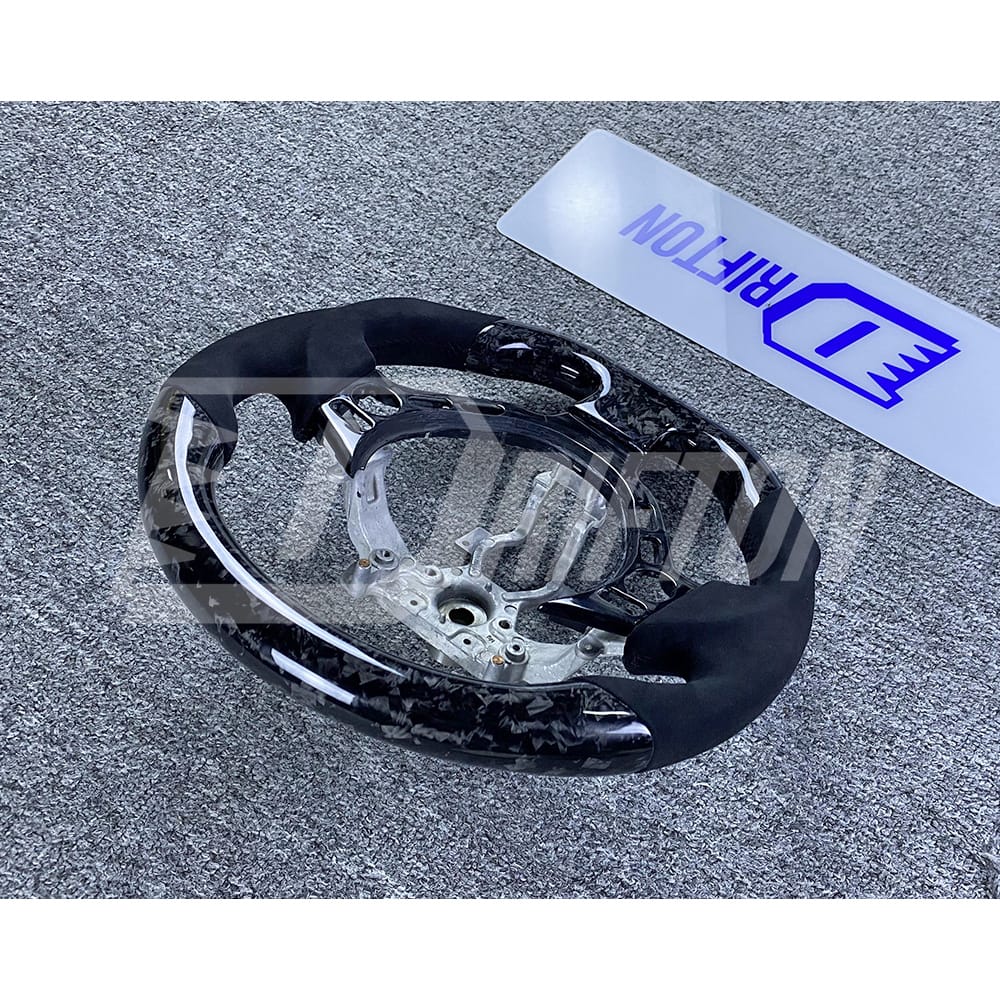 Customzie Forged Carbon Fiber Alcantara Steering Wheel With Center Trim Cover For Nissan R35 GTR 2008-2016