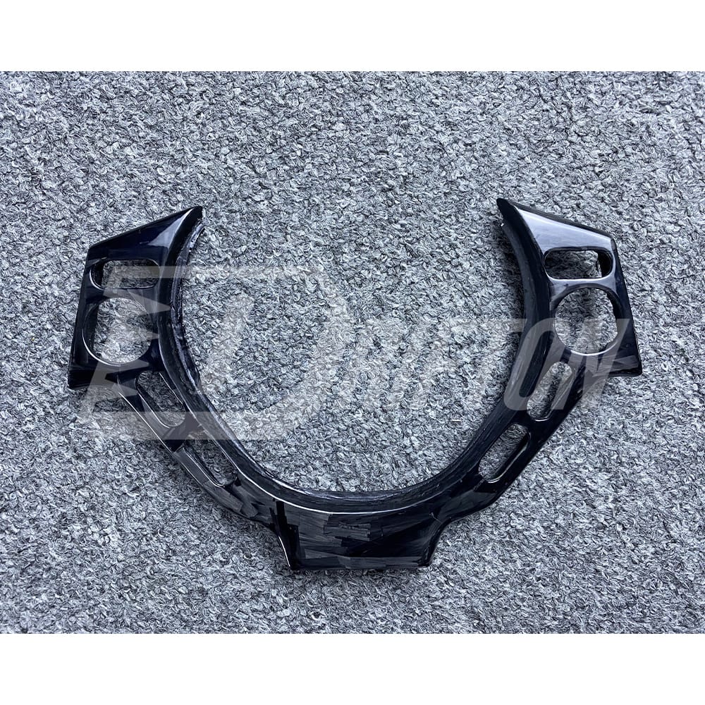 Customzie Forged Carbon Fiber Alcantara Steering Wheel With Center Trim Cover For Nissan R35 GTR 2008-2016