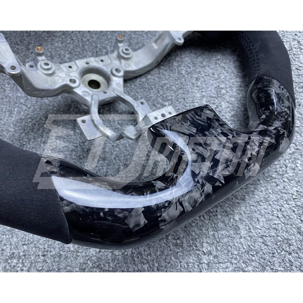 Customzie Forged Carbon Fiber Alcantara Steering Wheel With Center Trim Cover For Nissan R35 GTR 2008-2016