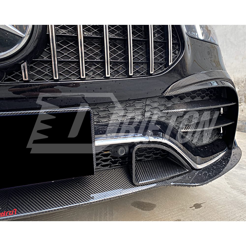 Dry Carbon Fiber Front Lip For Mercedes Benz W167 GLE 450 2020-2023