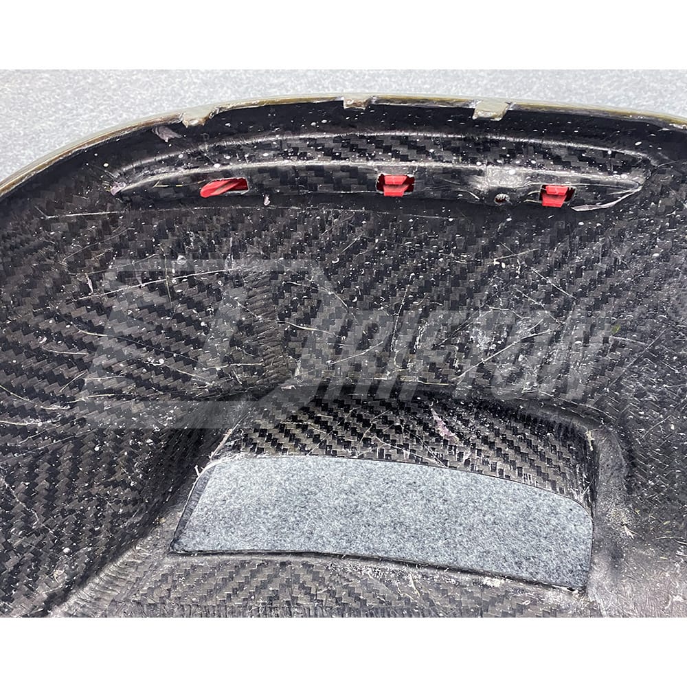 Dry Carbon Fiber Rear Diffuser With Light With Exhaust Tips For Mercedes Benz W167 GLE 450 2020-2023