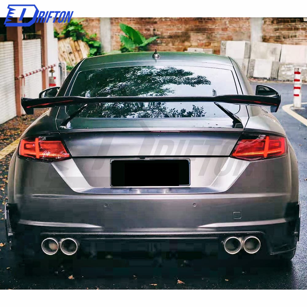 WS Style Dry Carbon Fiber Rear Spoiler For Audi TT TTS TTRS 2015-2022