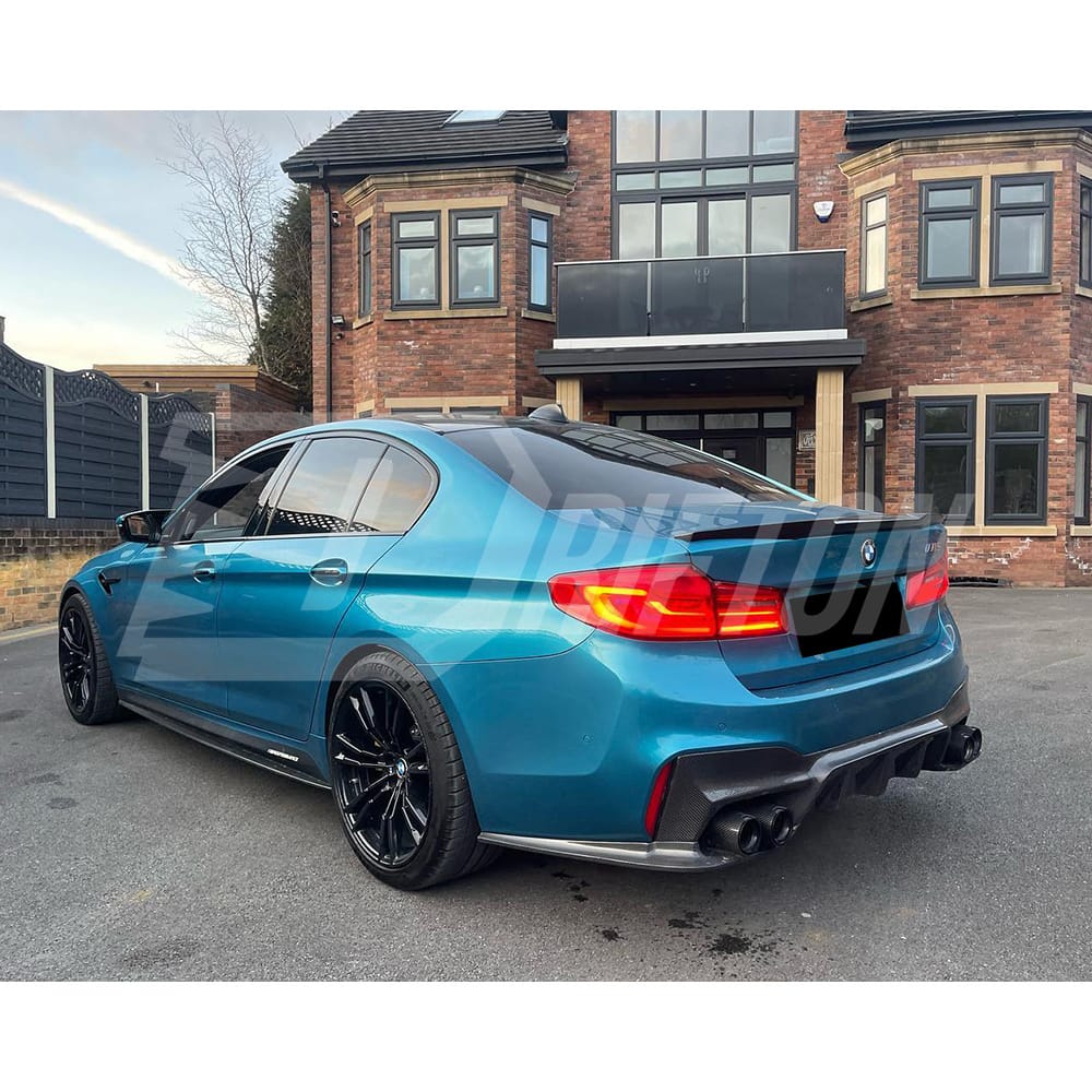 3D Style Dry Carbon Fiber Rear Diffuser For BMW 5 Series F90 M5 2017-2023