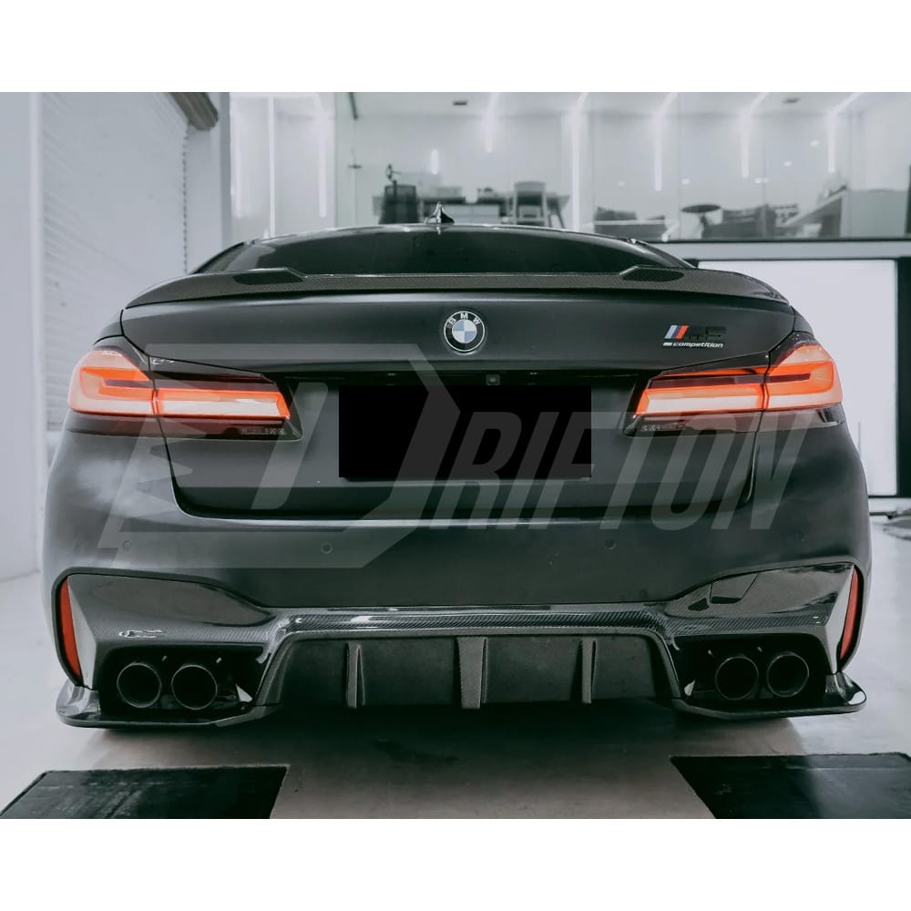 3D Style Dry Carbon Fiber Rear Diffuser For BMW 5 Series F90 M5 2017-2023