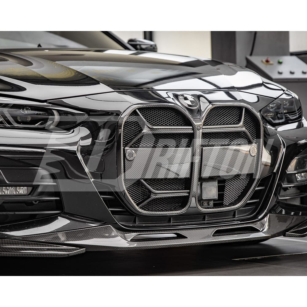 CSL Style Dry Carbon Fiber Front Grille (With ACC) For BMW 4 Seires G22 G23 2021-2023 2021-2024