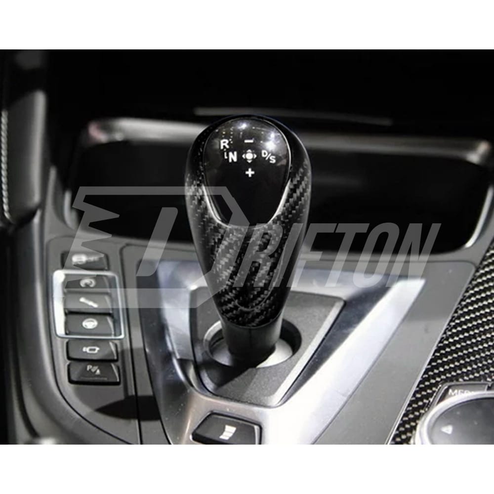 Carbon Fiber Interior Gear Knob Cover Replacement For BMW 5 Series F10 M5 2010-2016