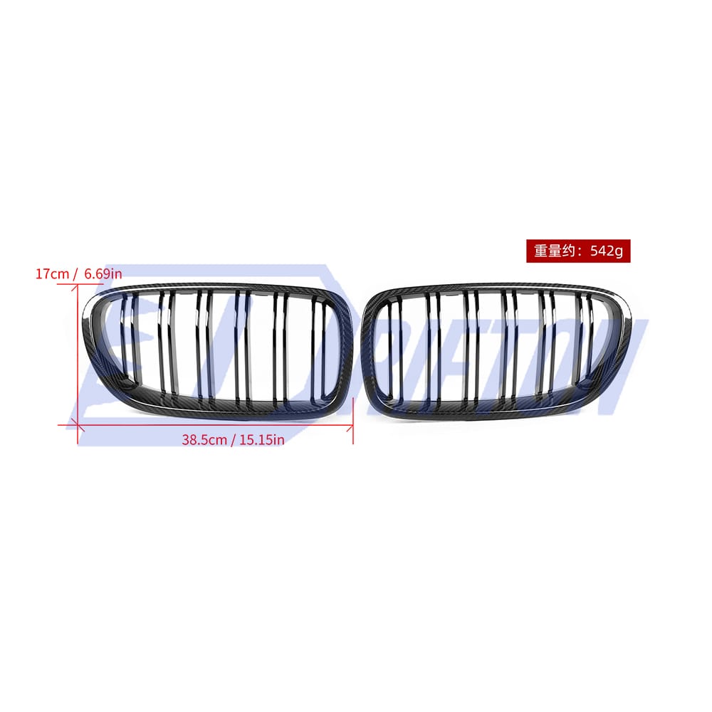 Dry Carbon Fiber Front Grill For BMW 5 Series F10 M5 2010-2016