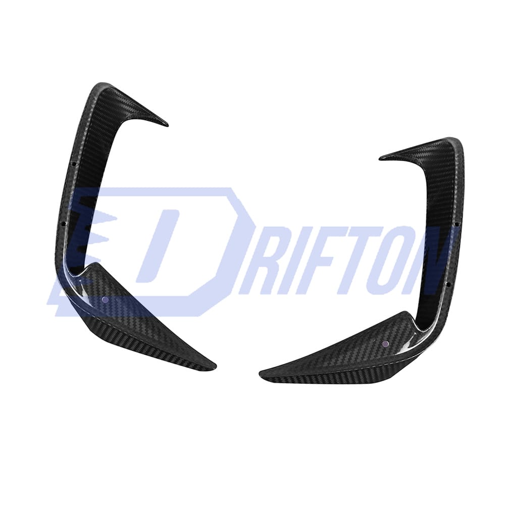 Dry Carbon Fiber Rear Bumper Canards For BMW 4 Seires G22 G23 2021-2024
