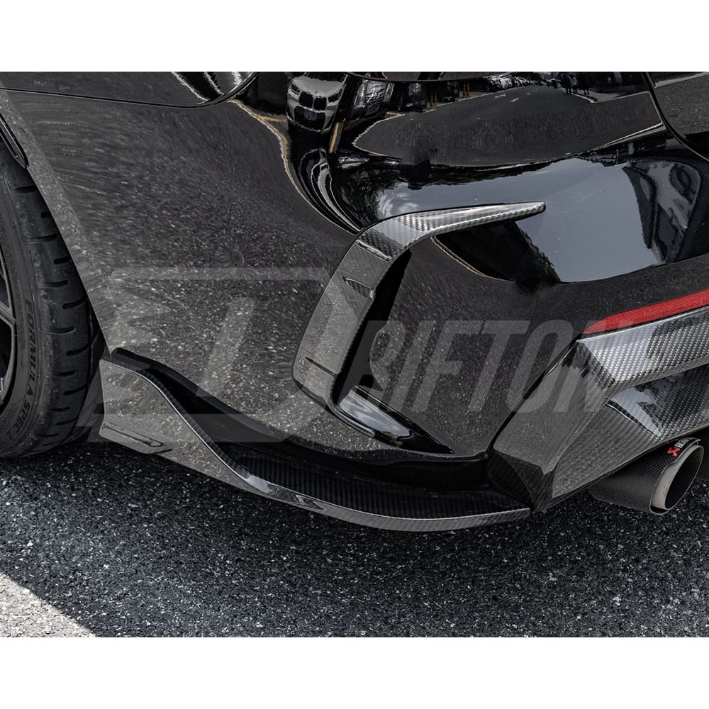 Dry Carbon Fiber Rear Bumper Canards For BMW 4 Seires G22 G23 2021-2024