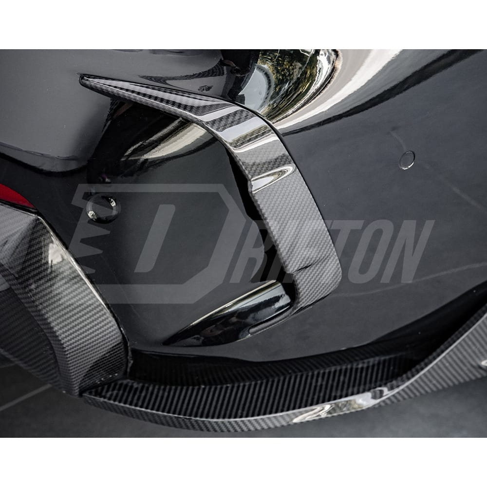 Dry Carbon Fiber Rear Bumper Canards For BMW 4 Seires G22 G23 2021-2024