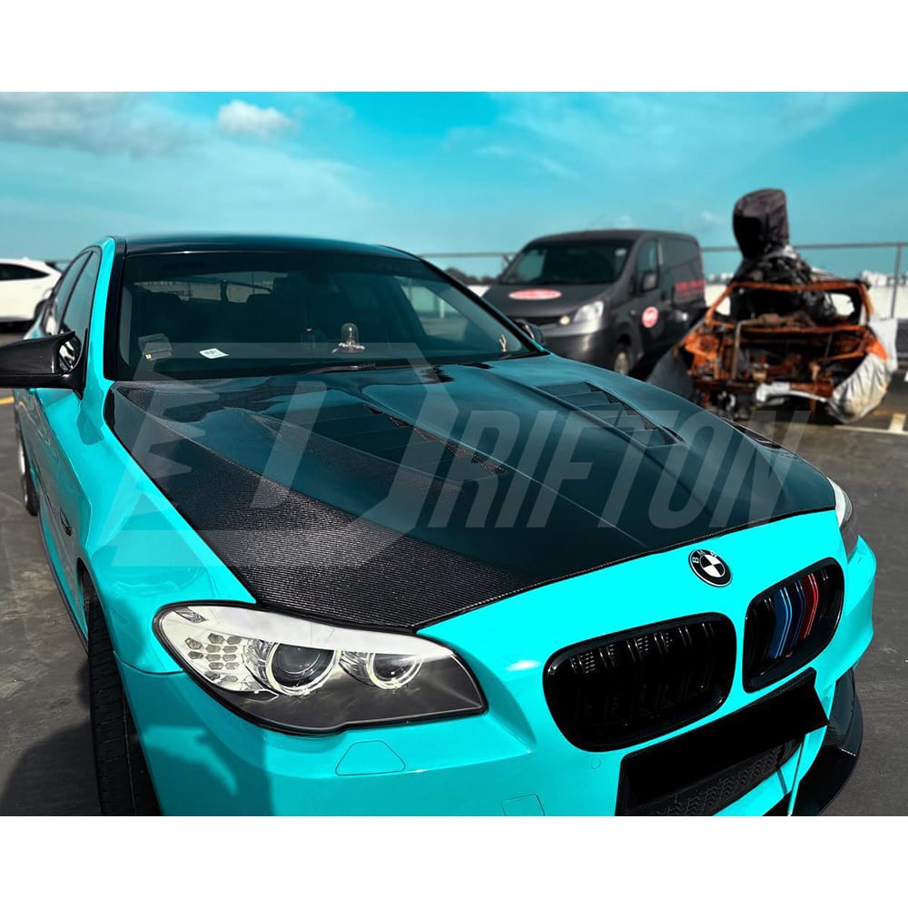 Hamann Style Carbon Fiber Hood For BMW 5 Series F10 F11 F07 M5 2010-2016