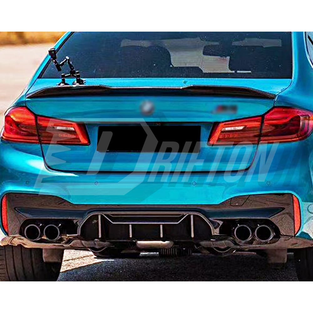 MP-Style Carbon Fiber Rear Diffuser For BMW 5 Series F90 M5 2017-2023