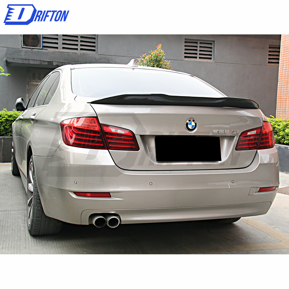 PSM Style Carbon Fiber Rear Spoiler Trunkg Wing For BMW 5 Series F10 F18 2010-2016