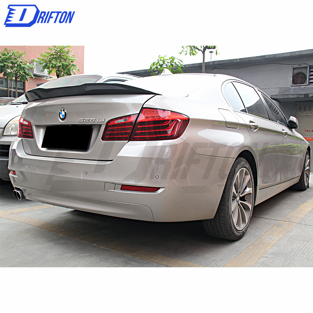 PSM Style Carbon Fiber Rear Spoiler Trunkg Wing For BMW 5 Series F10 F18 2010-2016