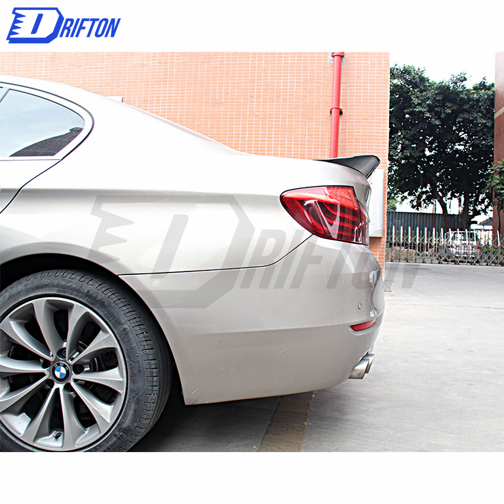 PSM Style Carbon Fiber Rear Spoiler Trunkg Wing For BMW 5 Series F10 F18 2010-2016
