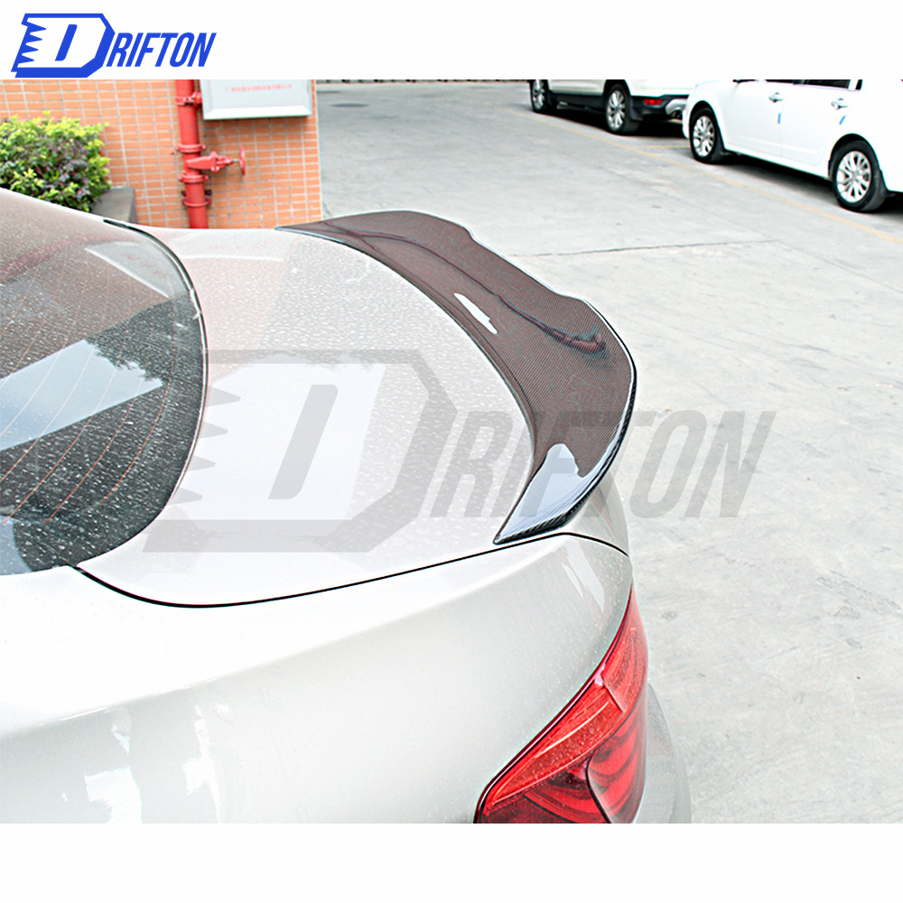 PSM Style Carbon Fiber Rear Spoiler Trunkg Wing For BMW 5 Series F10 F18 2010-2016