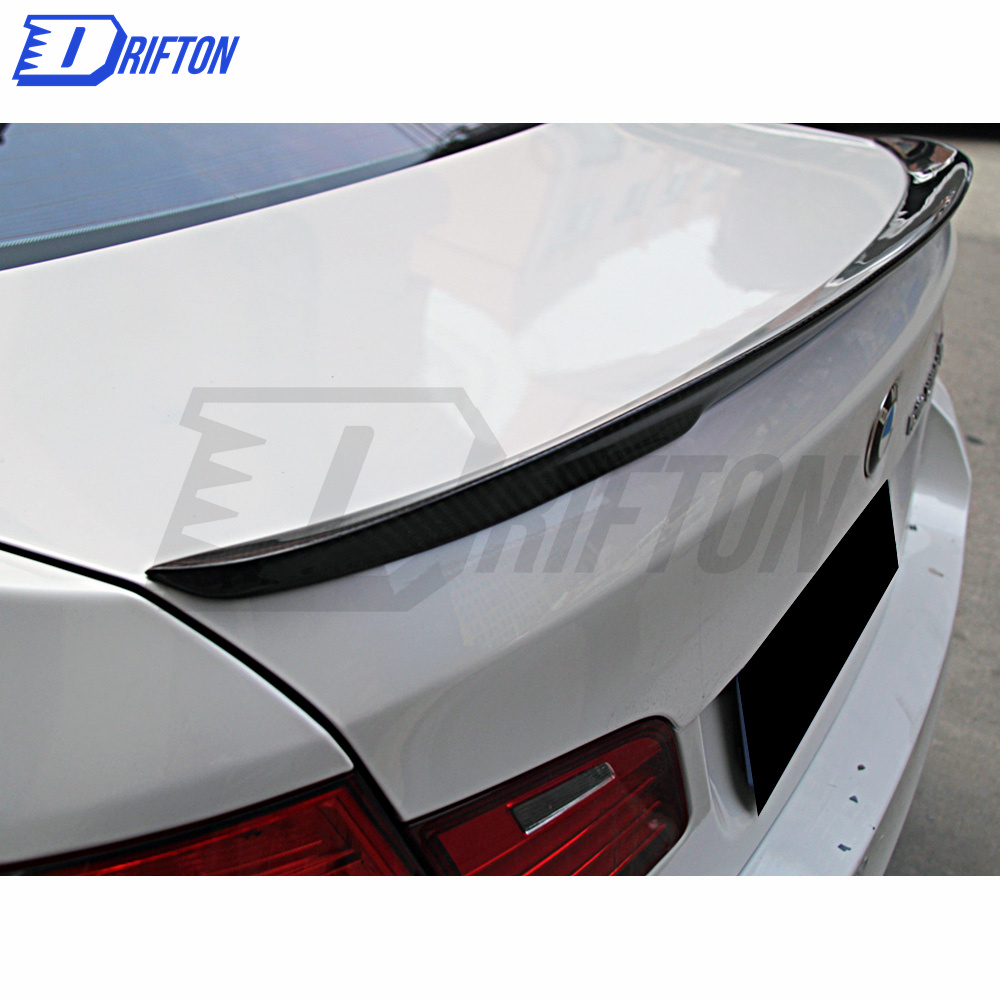 P Style Carbon Fiber Rear Spoiler Trunkg Wing For BMW 5 Series F10 F18 2010-2016
