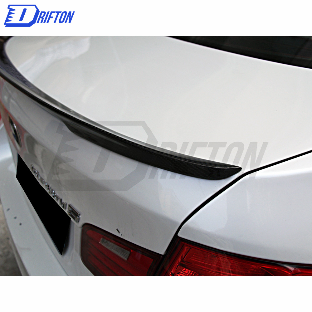 P Style Carbon Fiber Rear Spoiler Trunkg Wing For BMW 5 Series F10 F18 2010-2016