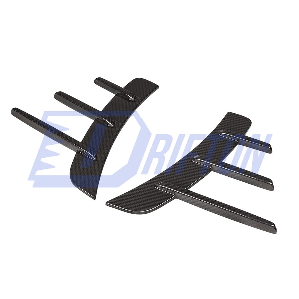 SQ Style Dry Carbon Fiber Front Fender Trim For BMW 4 Seires G22 G23 2021-2024