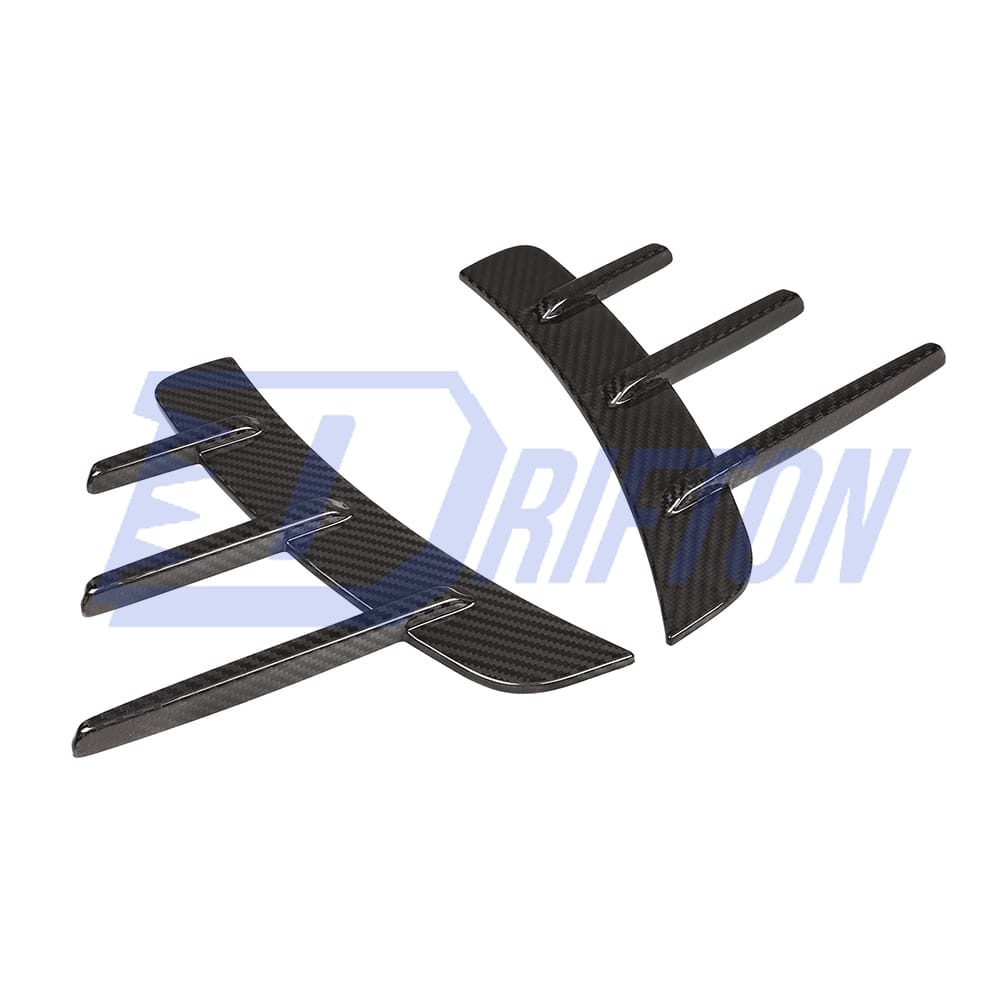 SQ Style Dry Carbon Fiber Front Fender Trim For BMW 4 Seires G22 G23 2021-2024