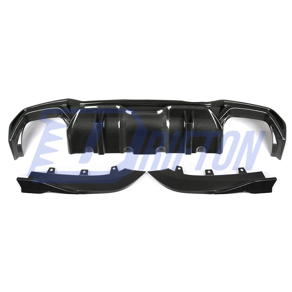 SQ Style Dry Carbon Fiber Rear Diffuser For BMW 4 Seires G22 G23 2021-2024