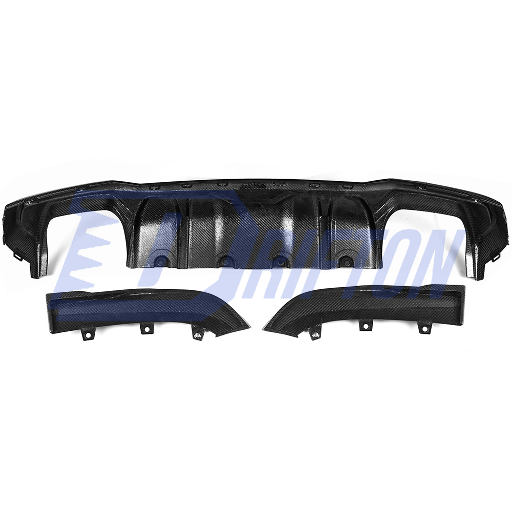 SQ Style Dry Carbon Fiber Rear Diffuser For BMW 4 Seires G22 G23 2021-2024