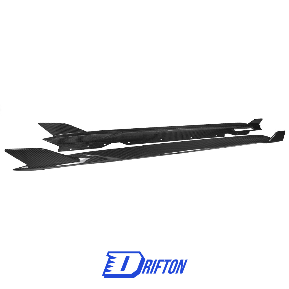 SQ Style Dry Carbon Fiber Side Skirt For BMW 4 Seires G22 G23 2021-2024