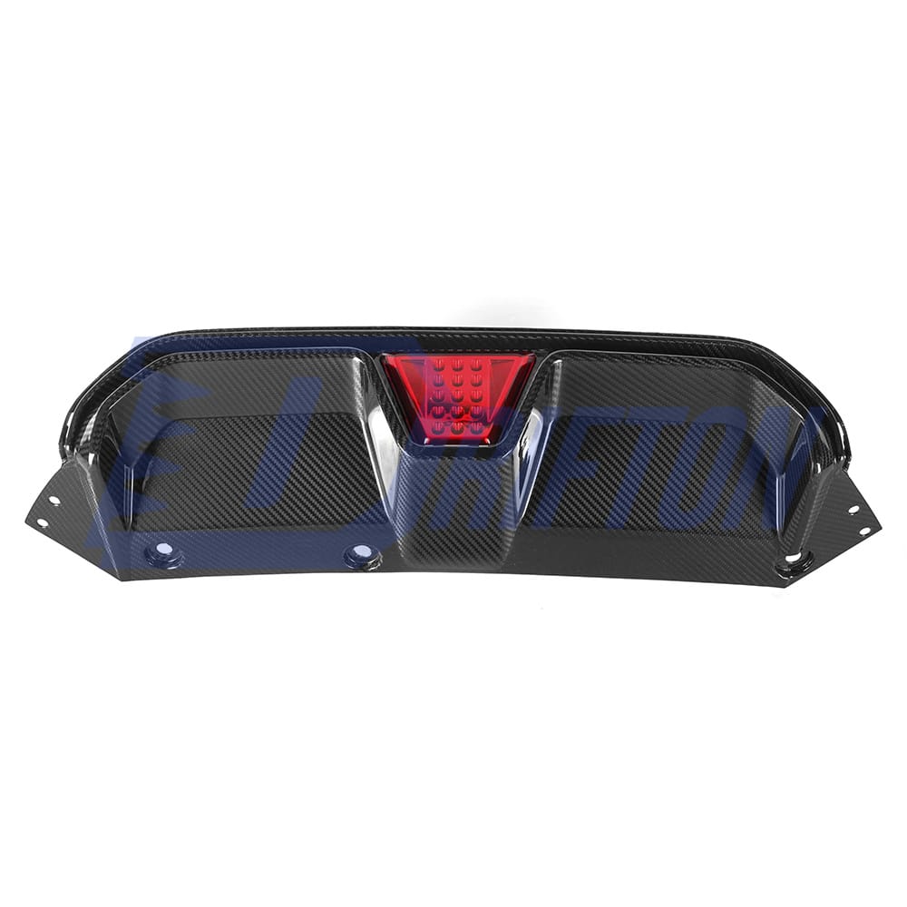 CS Style Dry Carbon Fiber Rear Diffuser With LED Brake Light For BMW 5 Series F90 M5 2017-2023