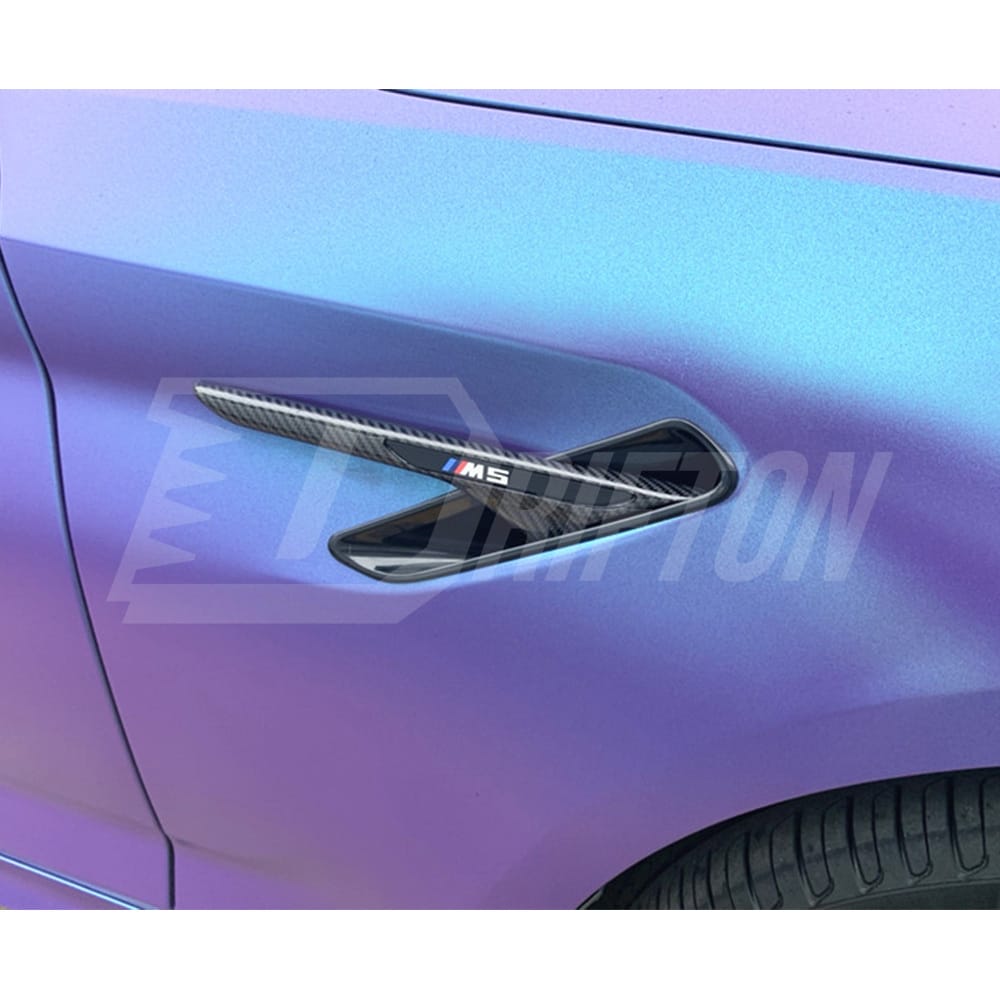 Carbon Fiber Replacement Fender Vent Trim For BMW 5 Series F90 M5 2017-2019