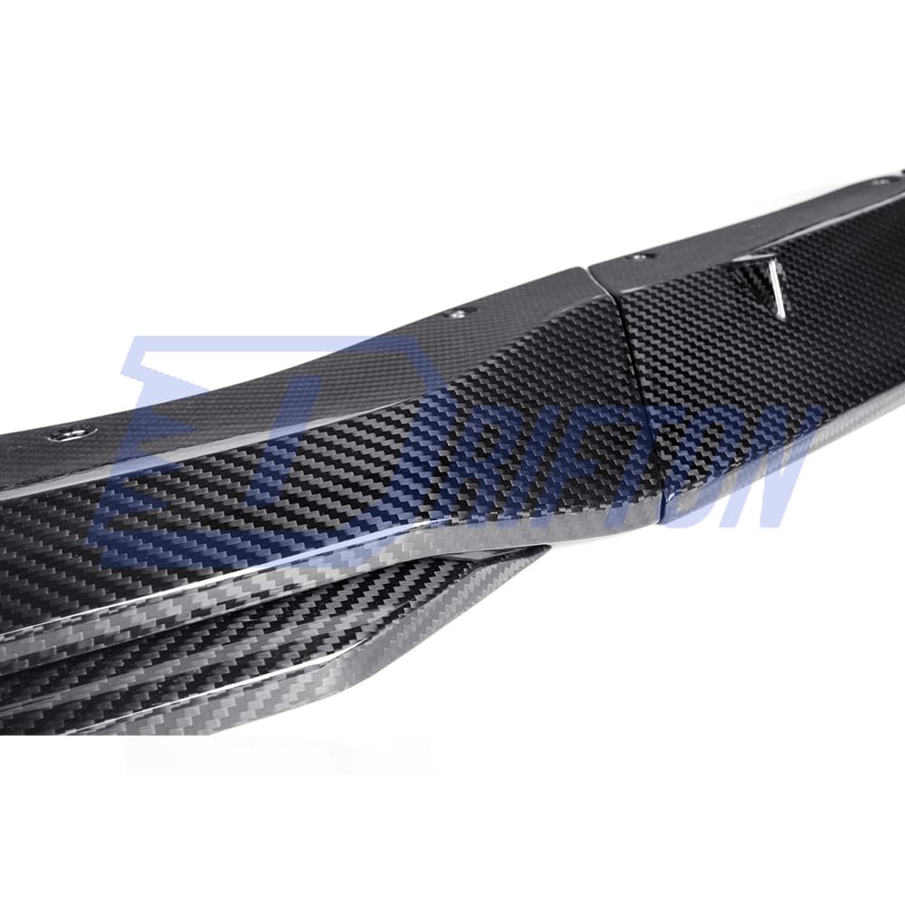 MT Style Dry Carbon Fiber Front Lip For BMW 5 Series F90 M5 LCI 2020-2023