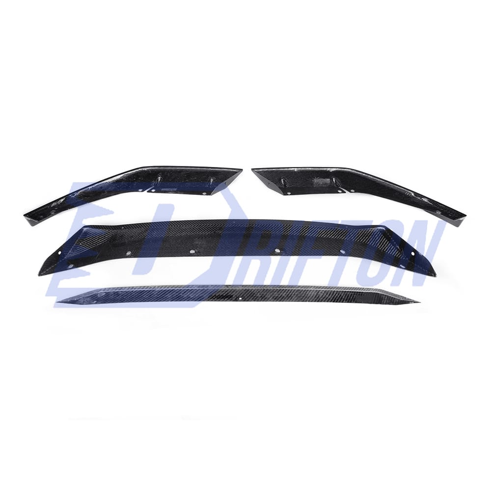 MT Style Dry Carbon Fiber Front Lip For BMW 5 Series F90 M5 LCI 2020-2023