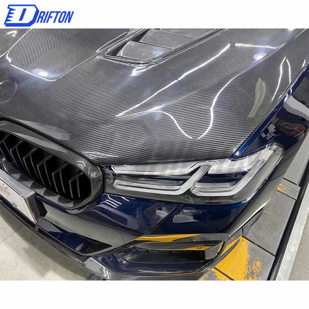 V Style Dry Carbon Fiber Hood For BMW 5 Series F90 M5 G30 2017-2023