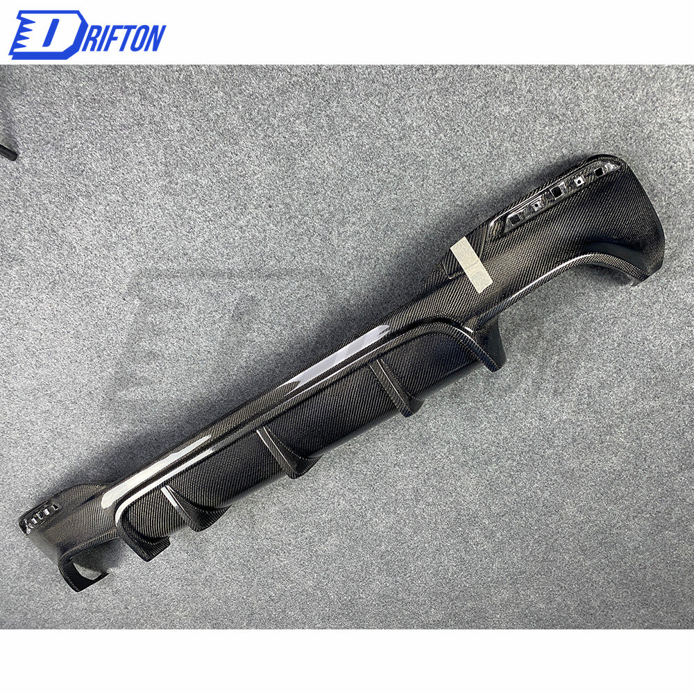 A Style Carbon Fiber Rear Diffuser For BMW 5 Series G30 G38 2017-2023