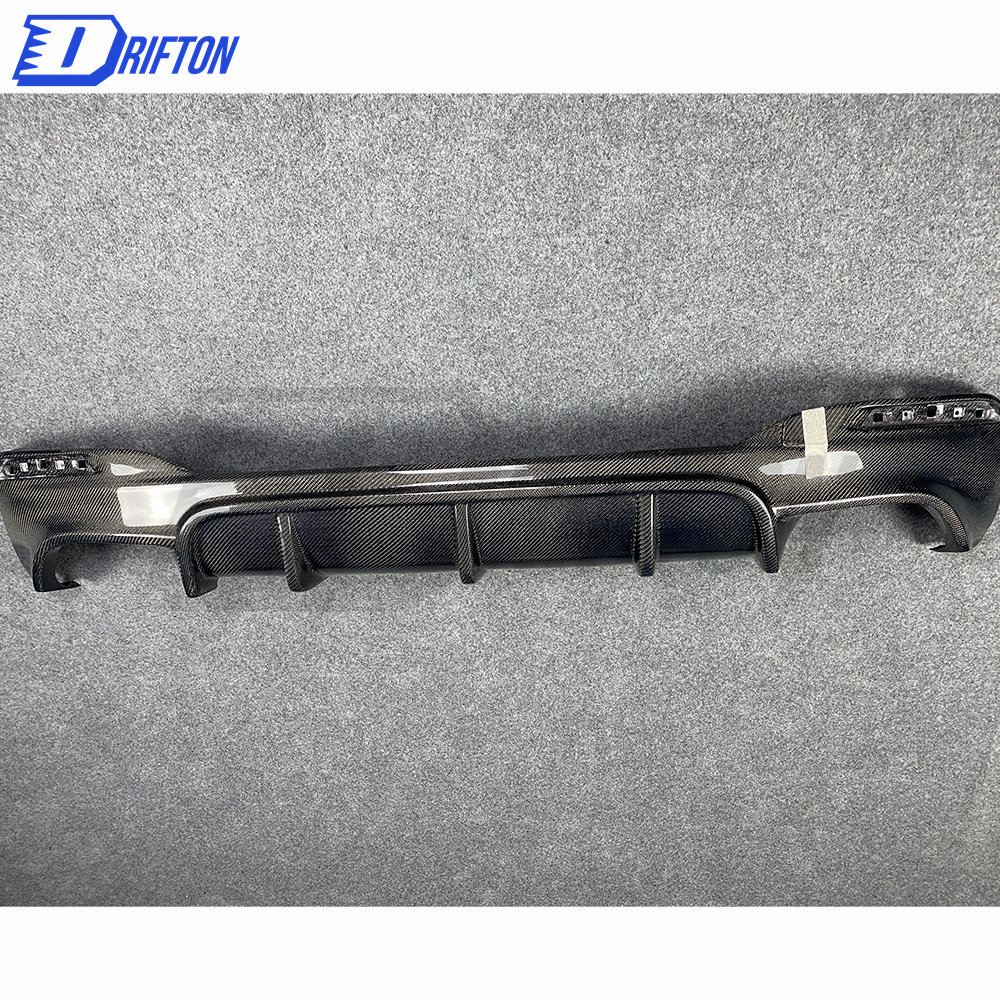A Style Carbon Fiber Rear Diffuser For BMW 5 Series G30 G38 2017-2023
