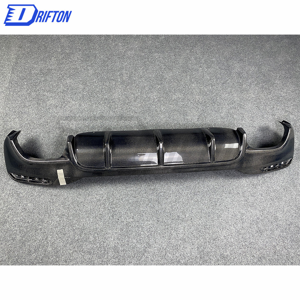 A Style Carbon Fiber Rear Diffuser For BMW 5 Series G30 G38 2017-2023
