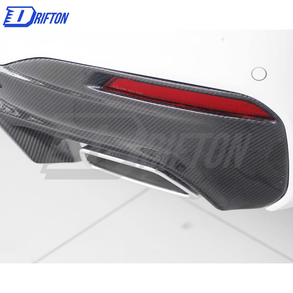 A Style Carbon Fiber Rear Diffuser For BMW 5 Series G30 G38 2017-2023
