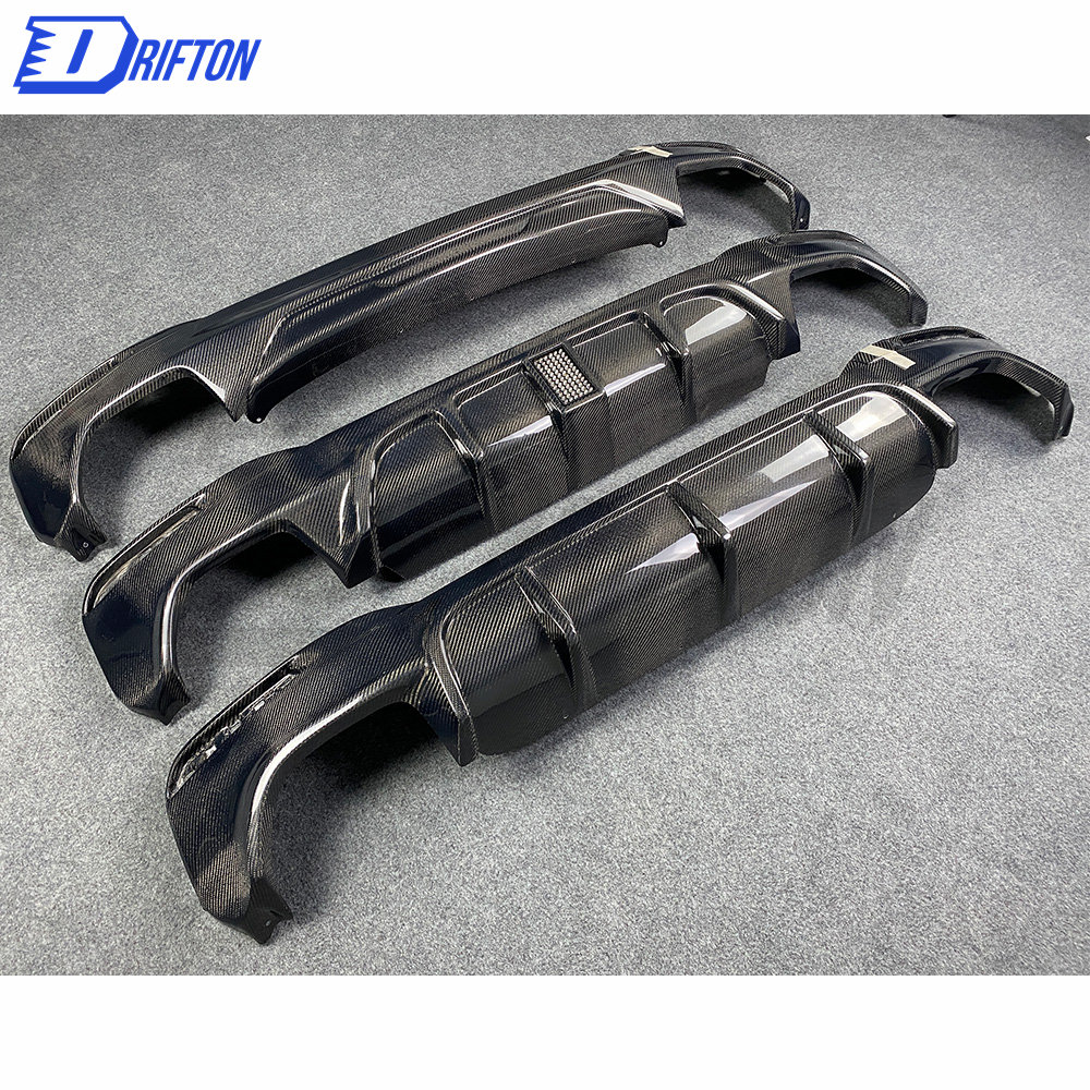 A Style Carbon Fiber Rear Diffuser For BMW 5 Series G30 G38 2017-2023