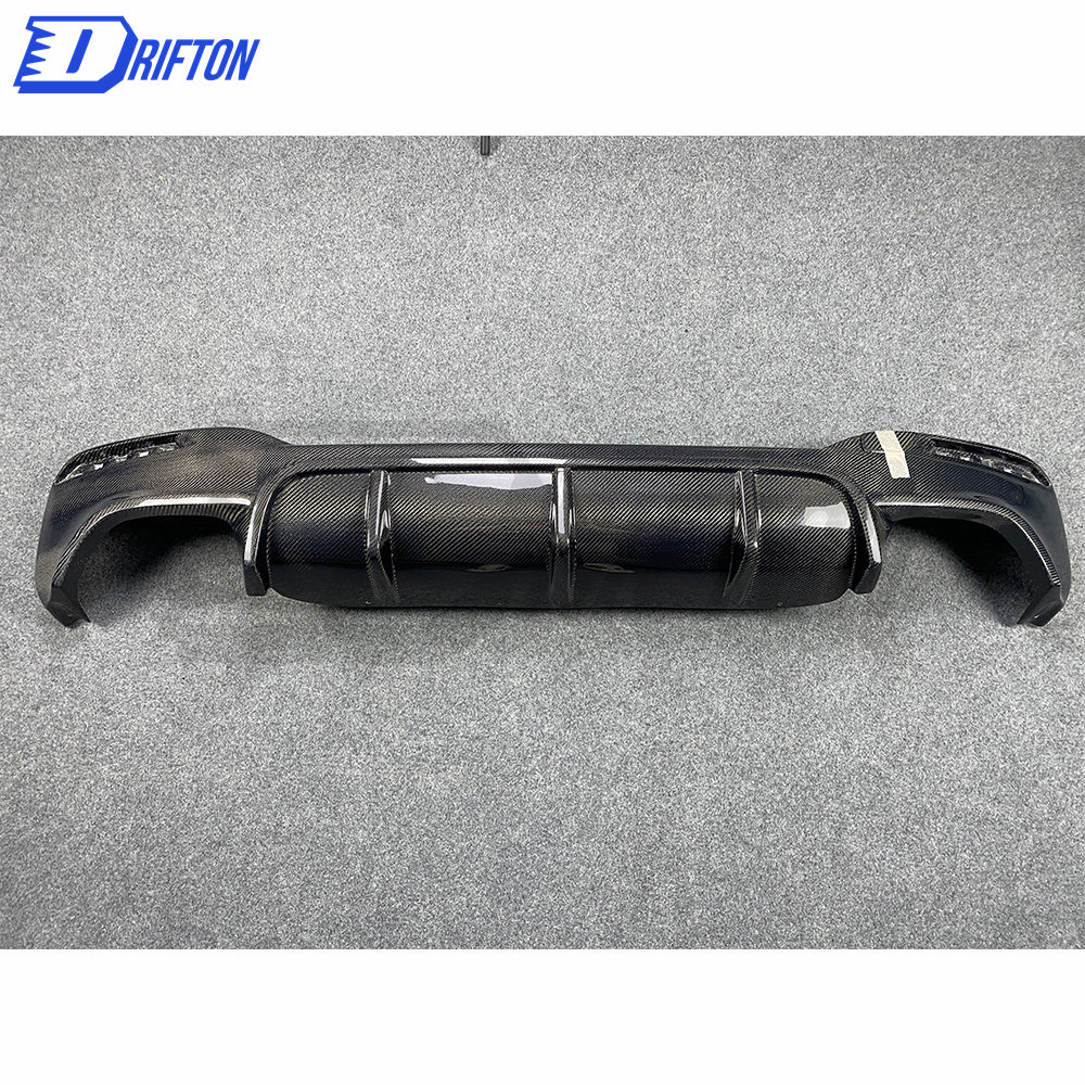 A Style Carbon Fiber Rear Diffuser For BMW 5 Series G30 G38 2017-2023