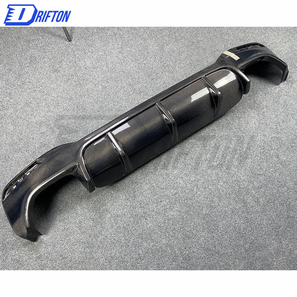 A Style Carbon Fiber Rear Diffuser For BMW 5 Series G30 G38 2017-2023