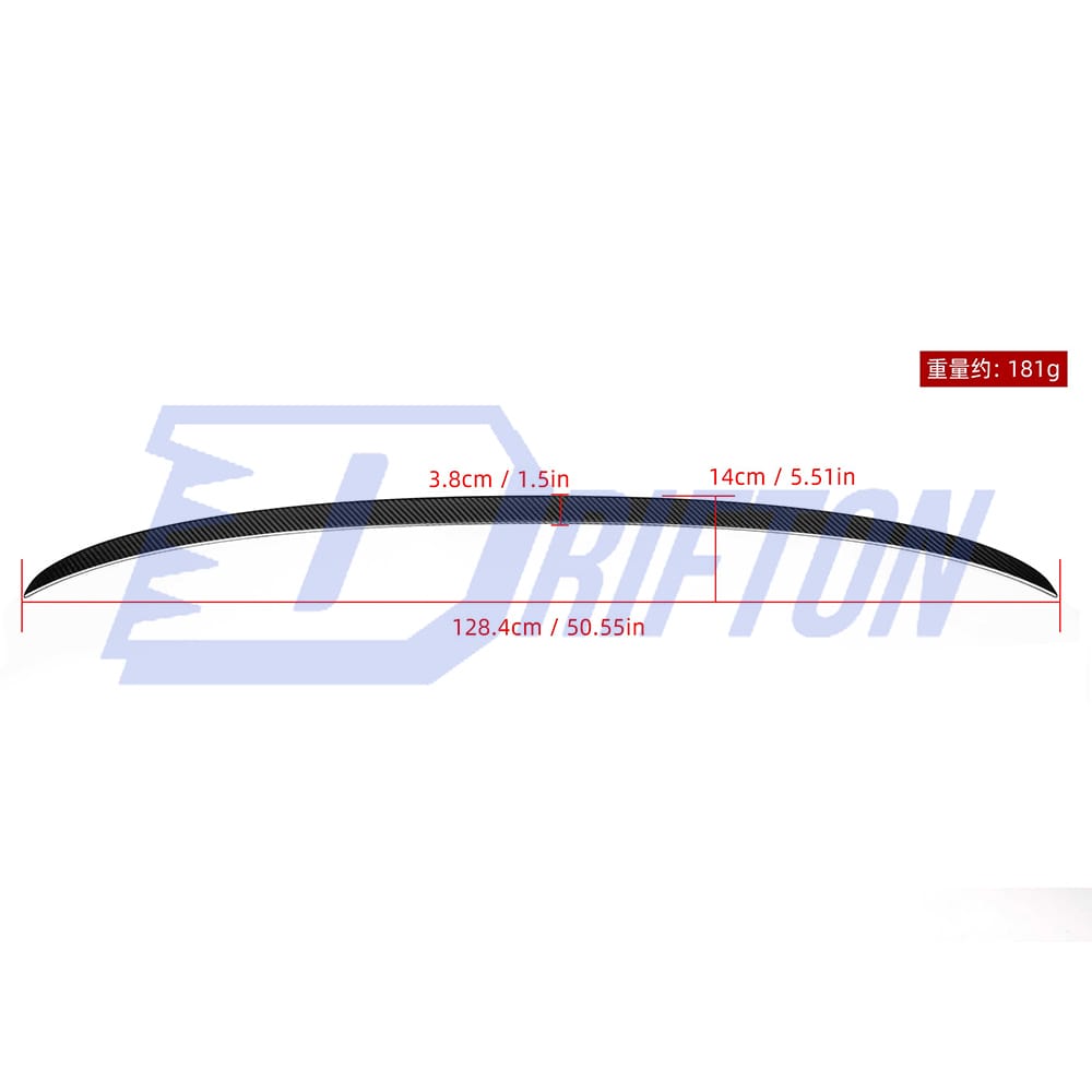 M5 Style Dry Carbon Fiber Rear Trunk Wing For BMW 5 Series G30 G38 2017-2019