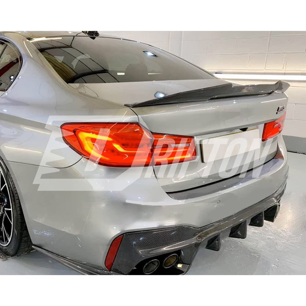 PSM Style Carbon Fiber Rear Trunk Spoiler For BMW 5 Series G30 G38 F90 M5 2017-2023