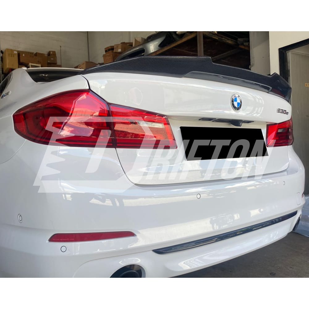 PSM Style Carbon Fiber Rear Trunk Spoiler For BMW 5 Series G30 G38 F90 M5 2017-2023
